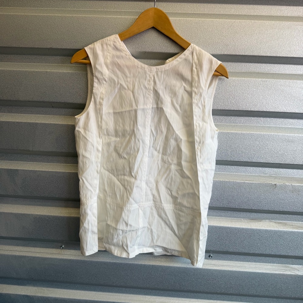 helmut lang sleeveless tie back top